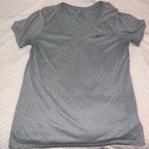 Grey Nike training shirt